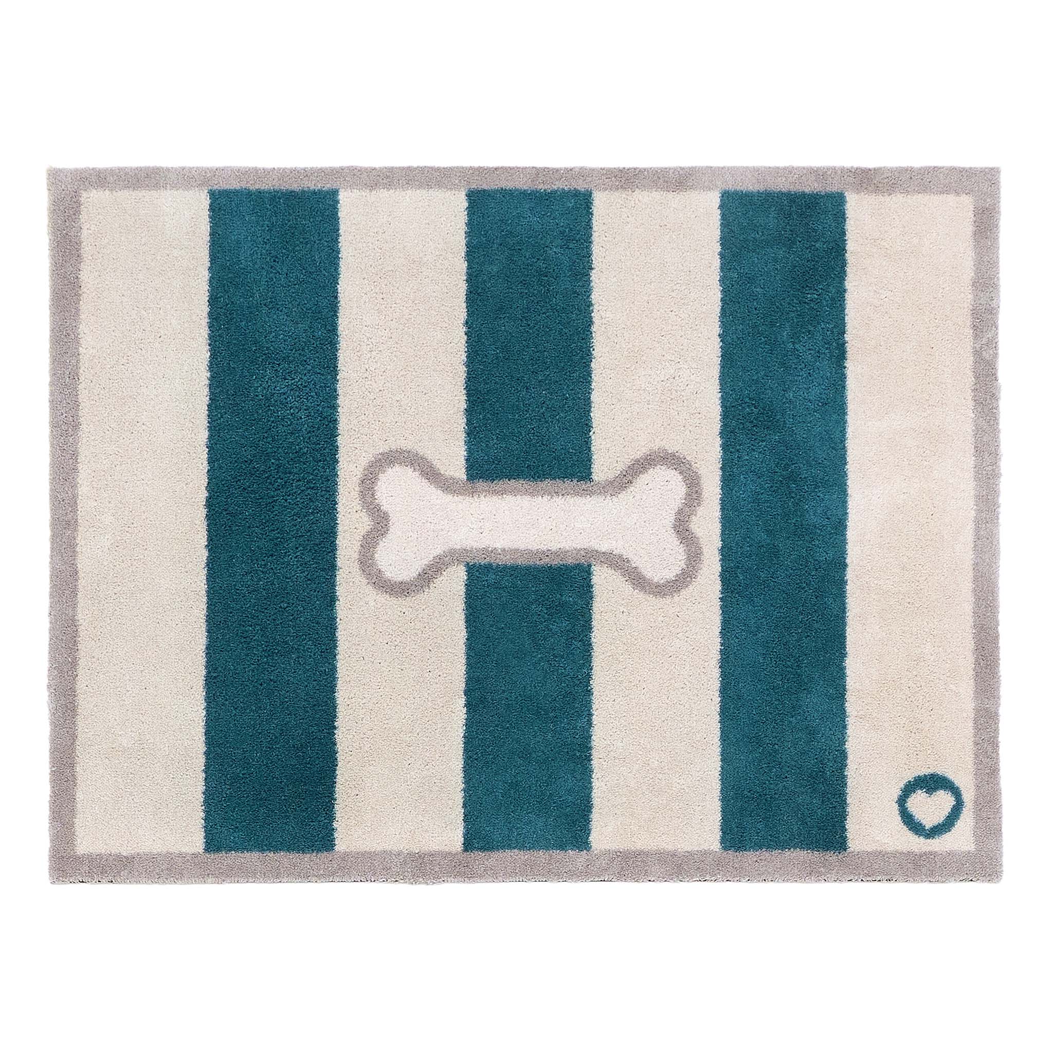 Hug Rug Bone Stripe Teal