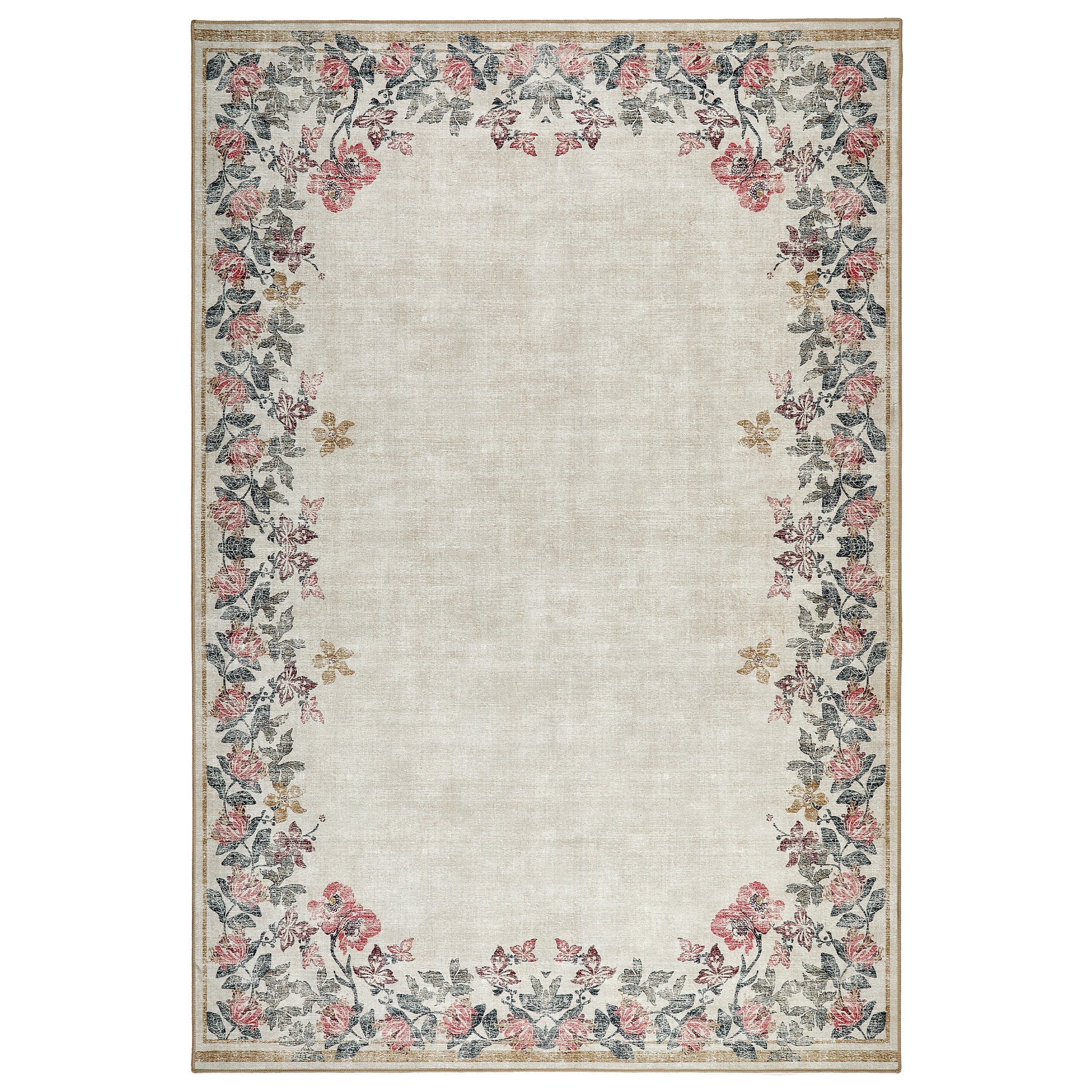 Hug Rug Eco-Washable Botanical Border