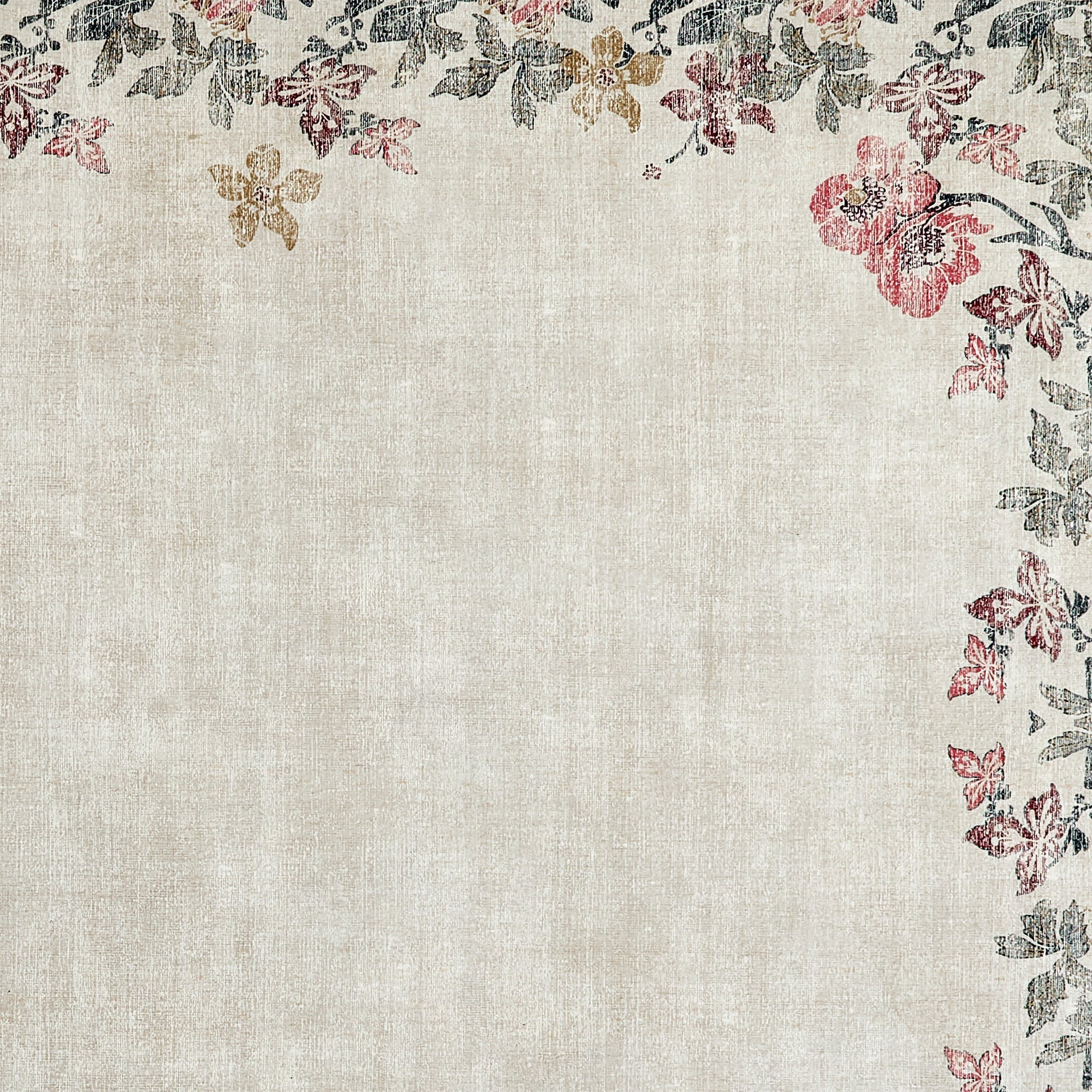 Hug Rug Eco-Washable Botanical Border