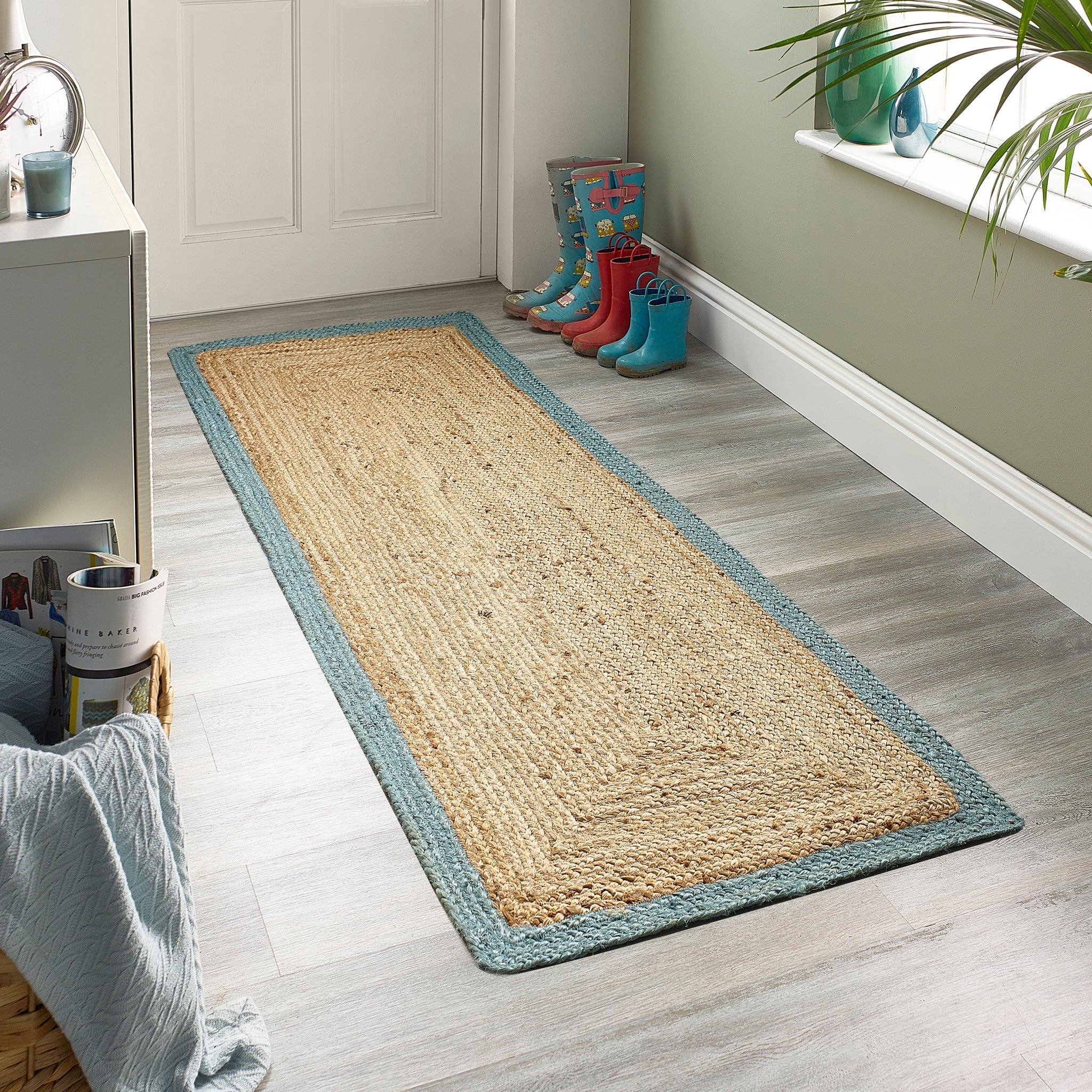 Origins Jute Border Duck Egg