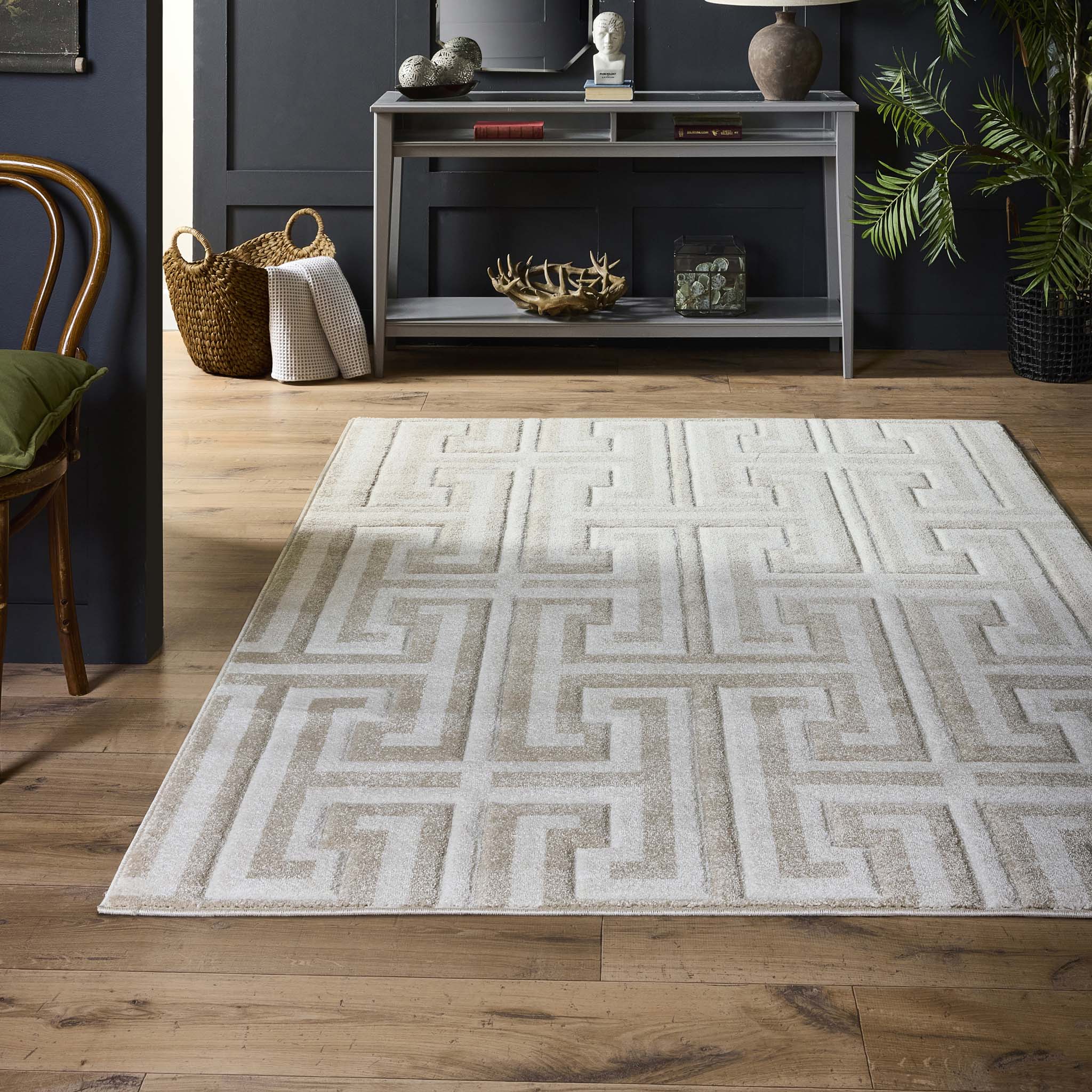 Origins Greek Key Beige/Cream