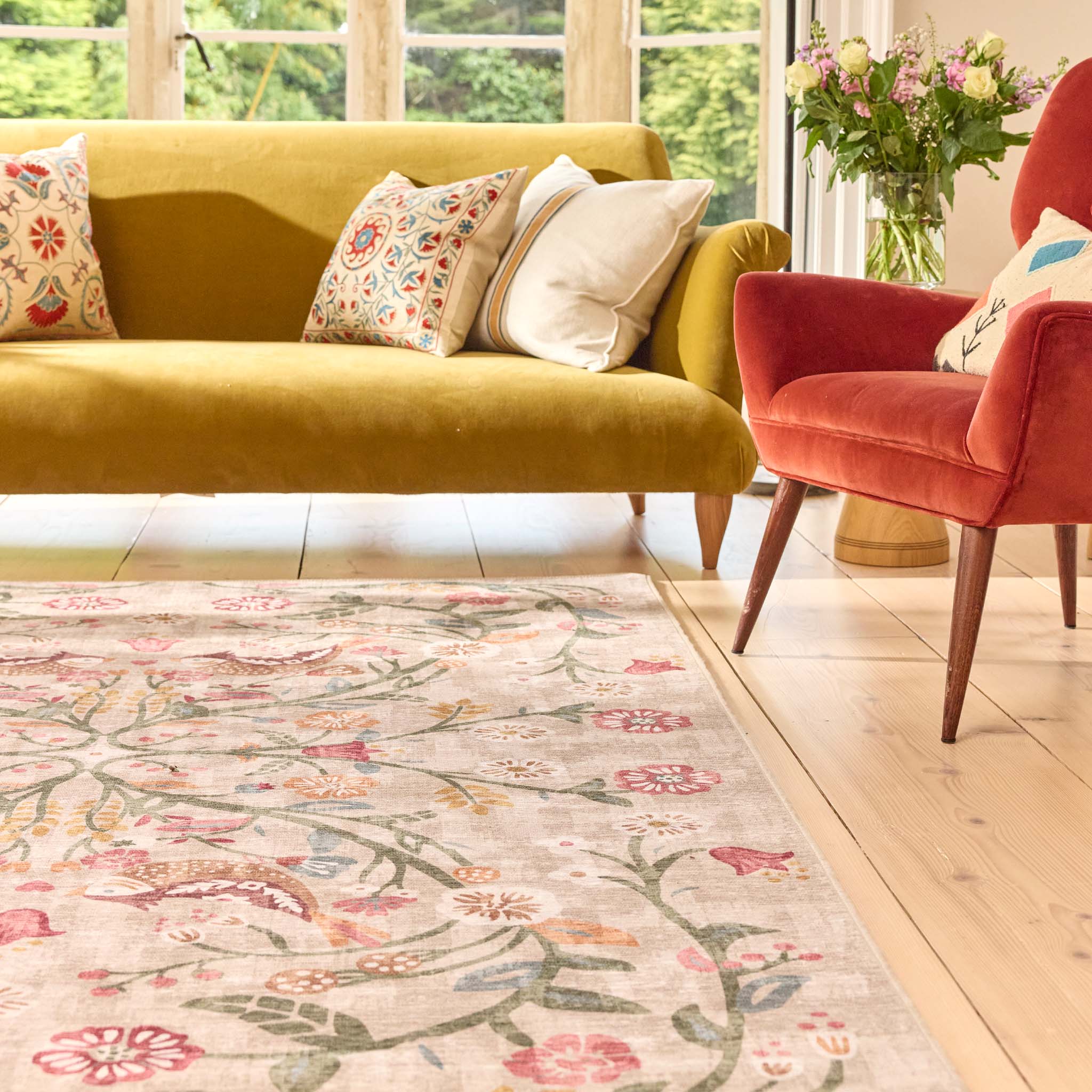 Hug Rug Eco-Washable Heritage Garden