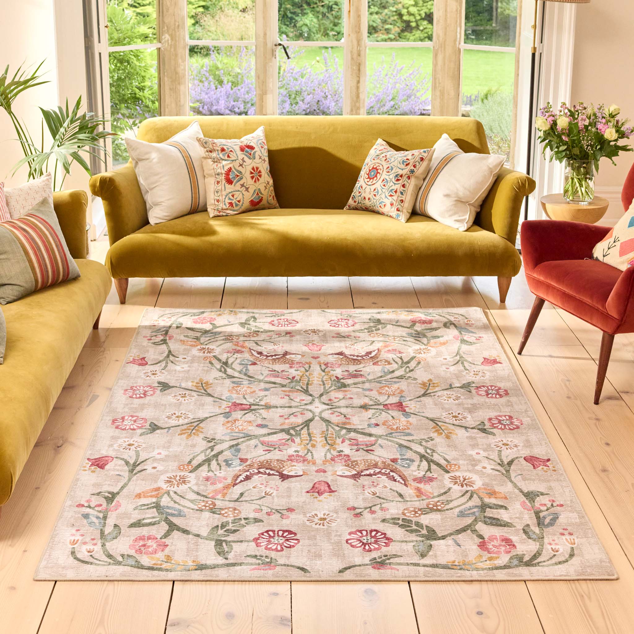 Hug Rug Eco-Washable Heritage Garden