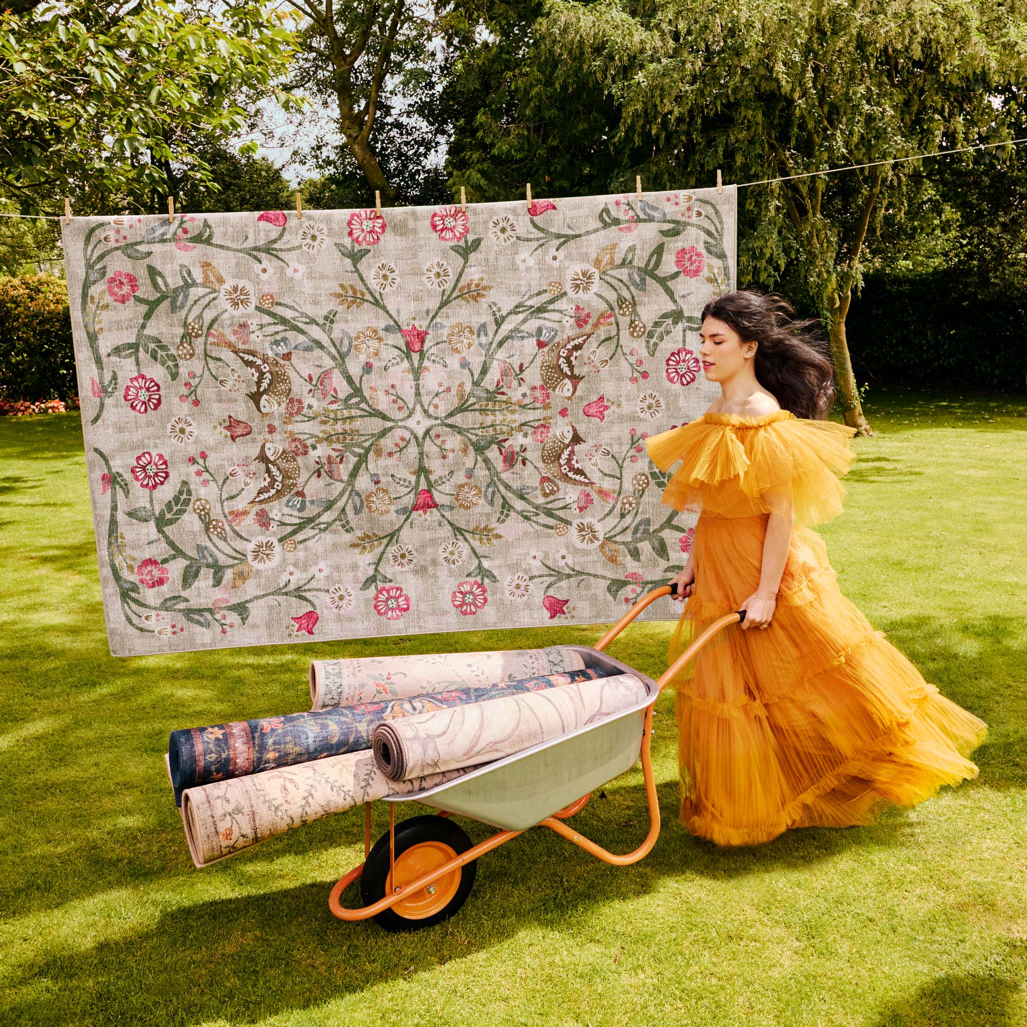 Hug Rug Eco-Washable Heritage Garden