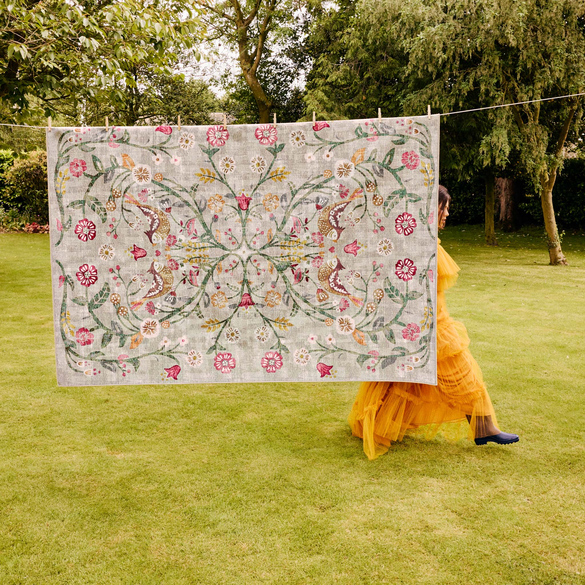 Hug Rug Eco-Washable Heritage Garden