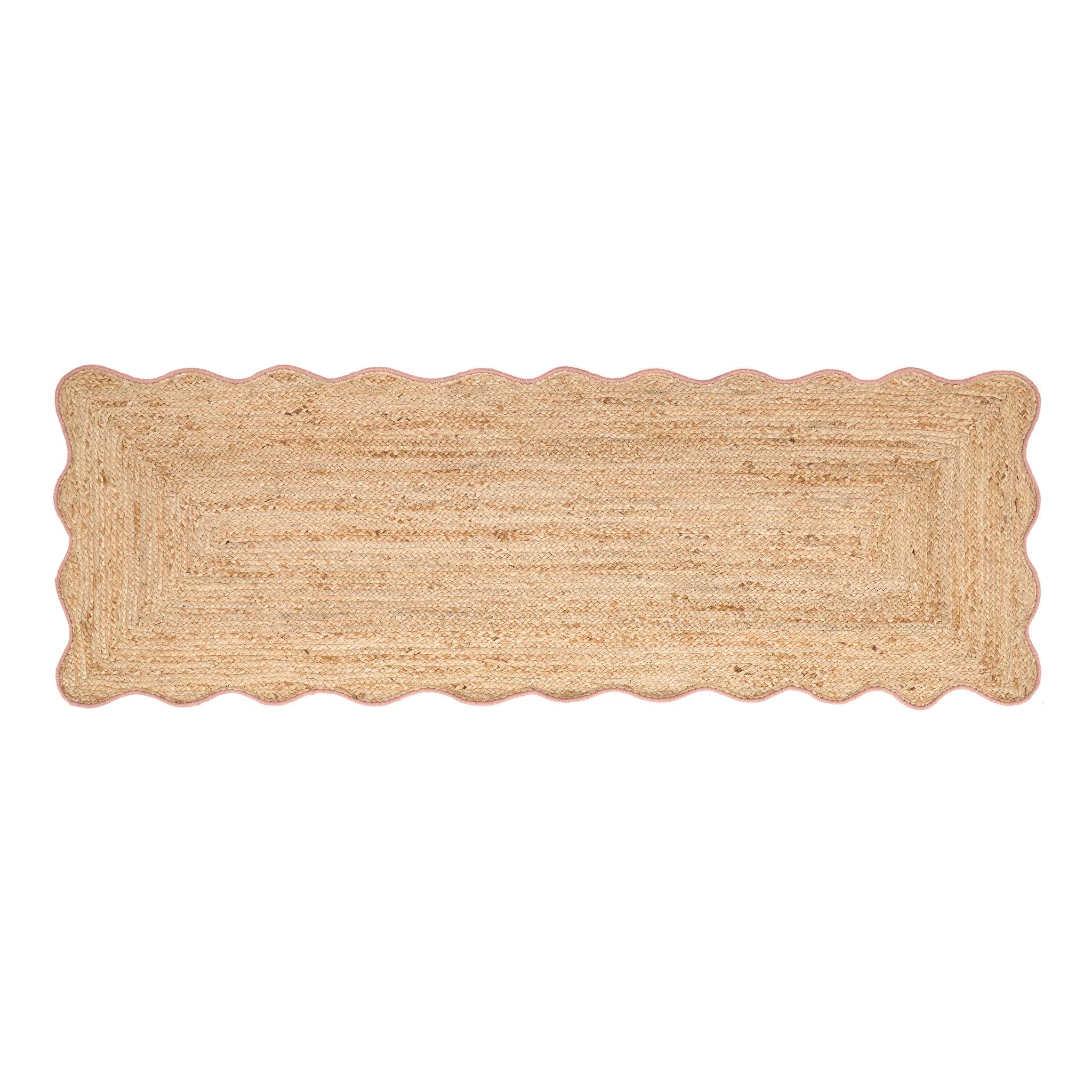 Origins Jute Scalloped Edge Peach Rug