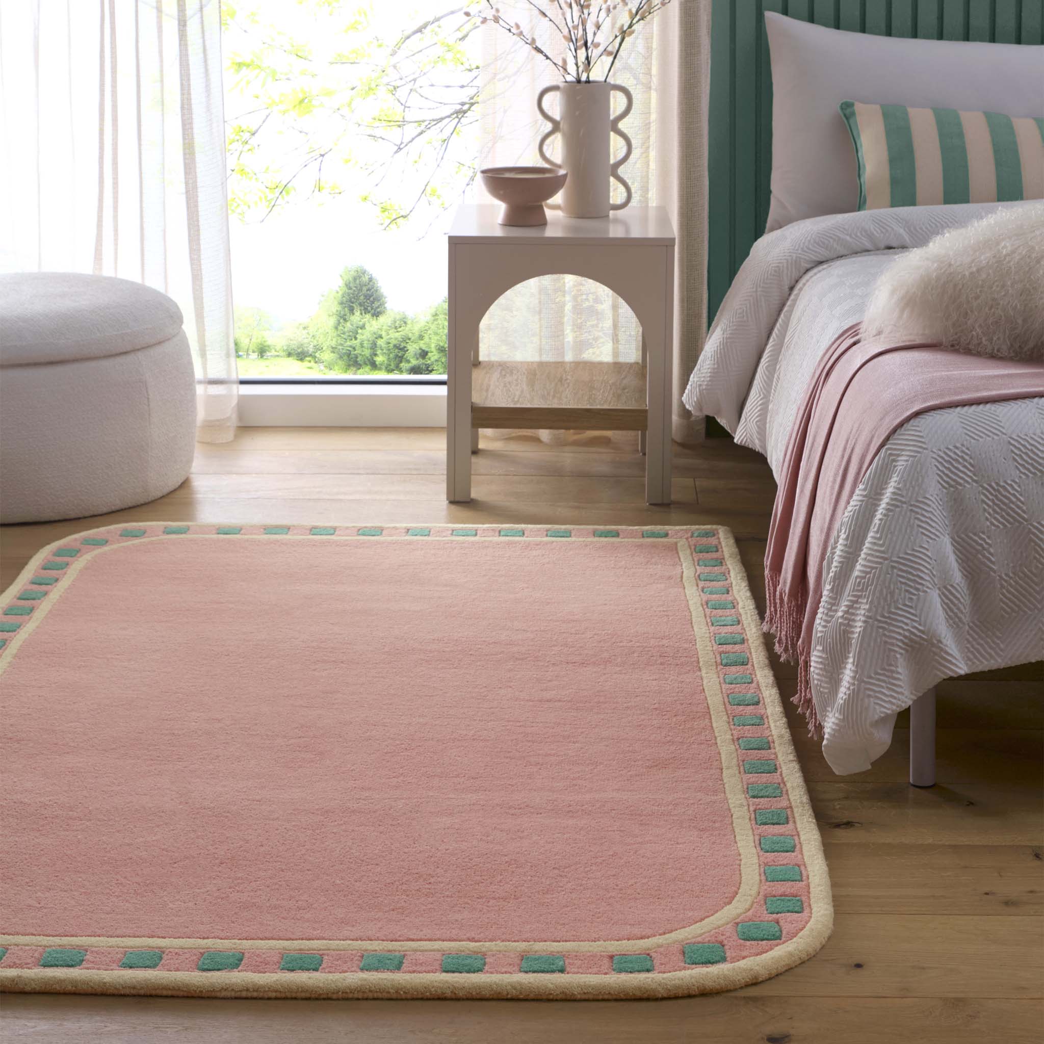 Origins Borderline Pink Rug