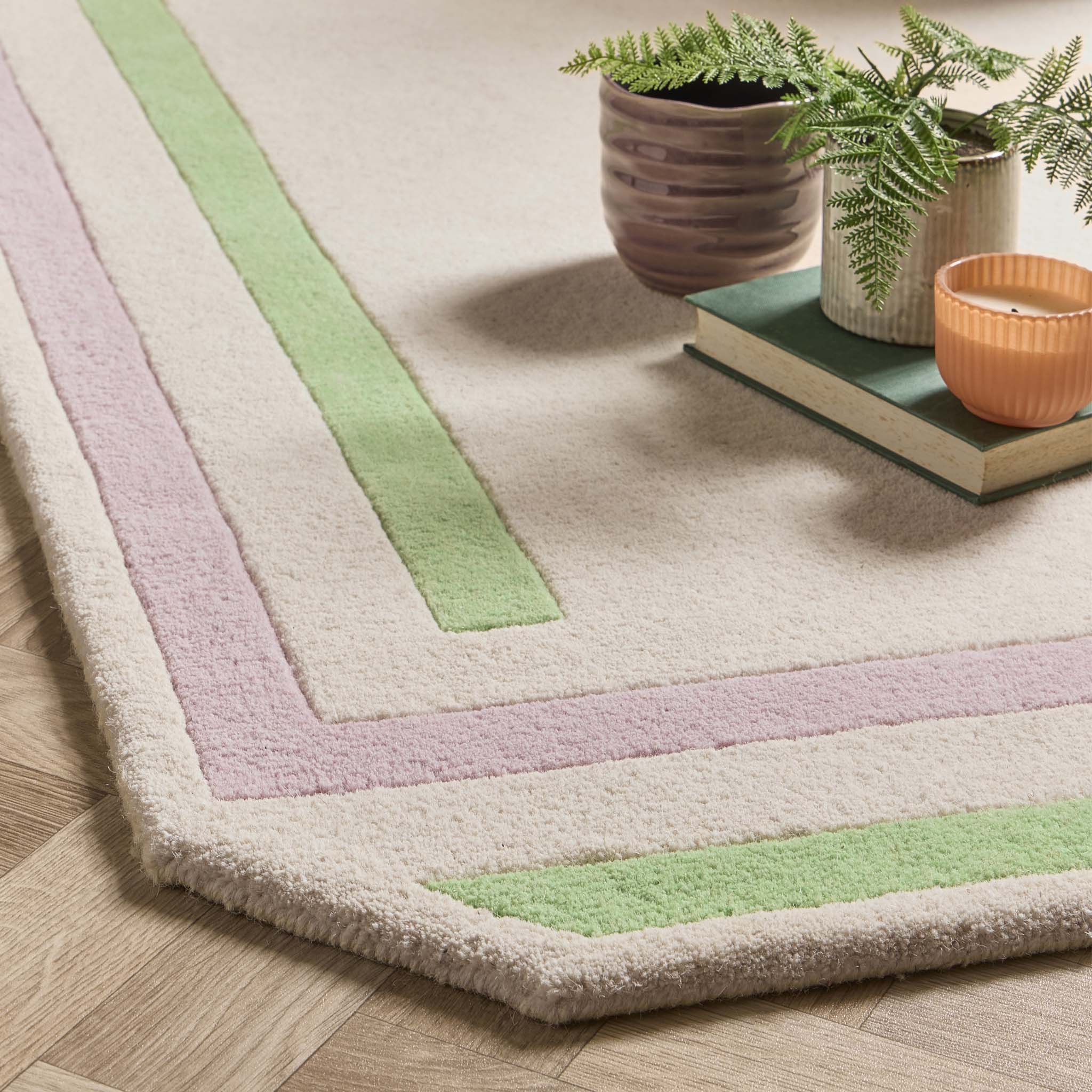 Origins Contour Lavender & Green Rug
