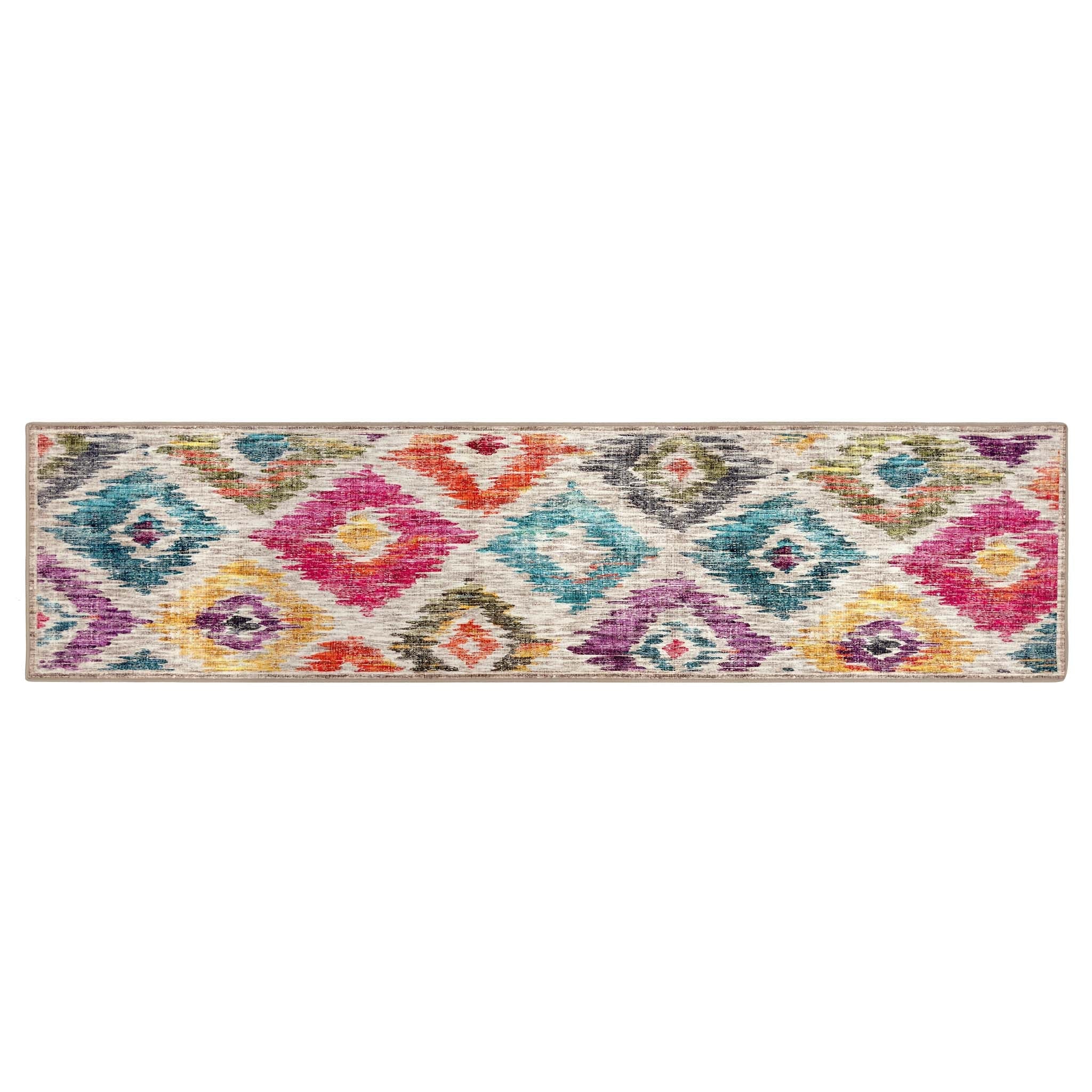 Hug Rug Eco-Washable Painted Ikat