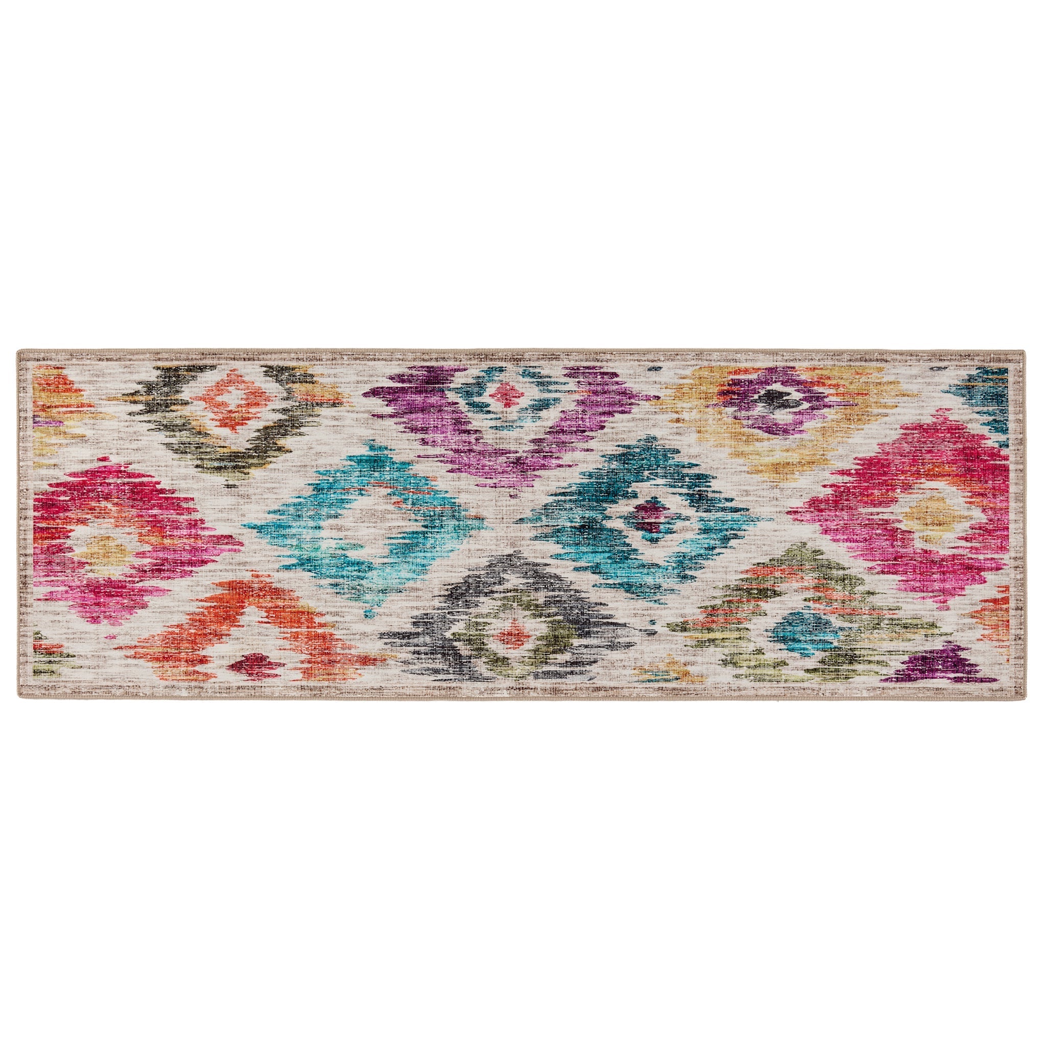 Hug Rug Eco-Washable Painted Ikat