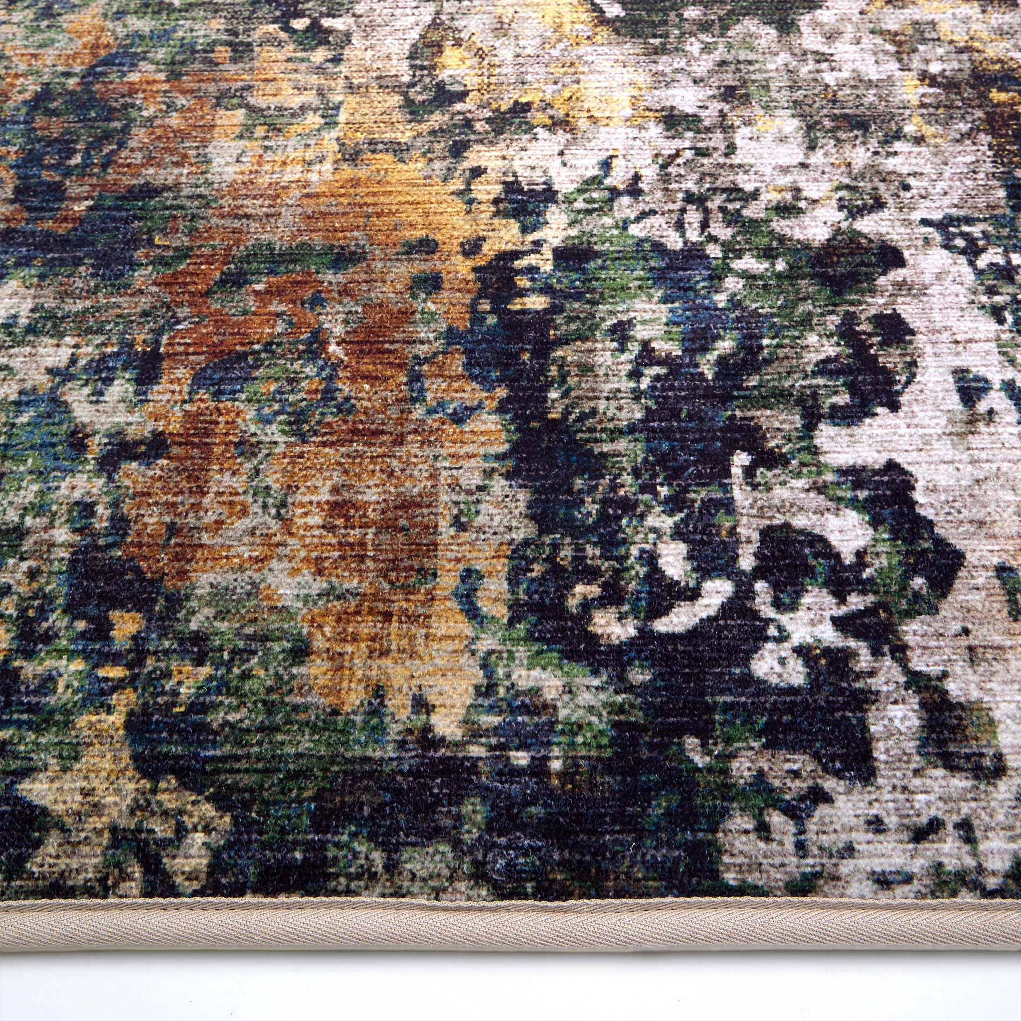 Raft Texture Natural Runner - 100% recycled content runner featuring a textured design in multi.