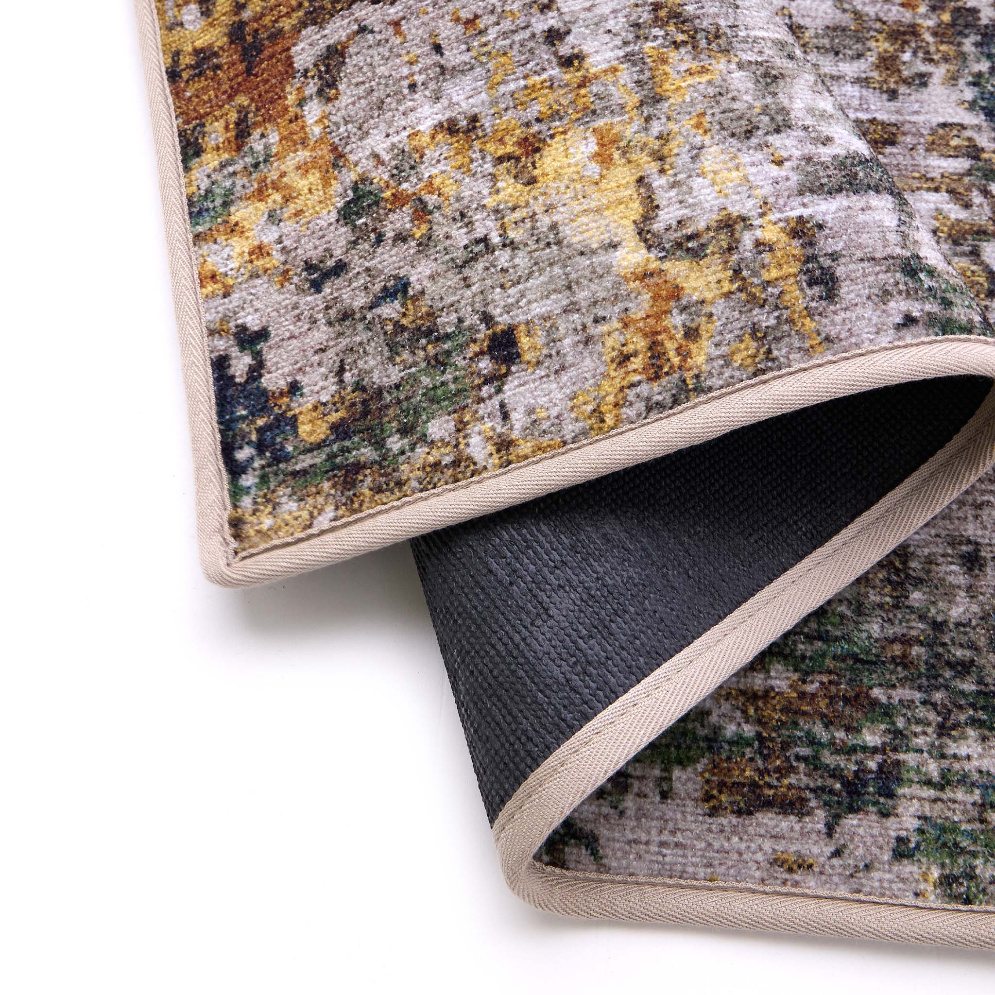 Raft Texture Natural Runner - 100% recycled content runner featuring a textured design in multi.