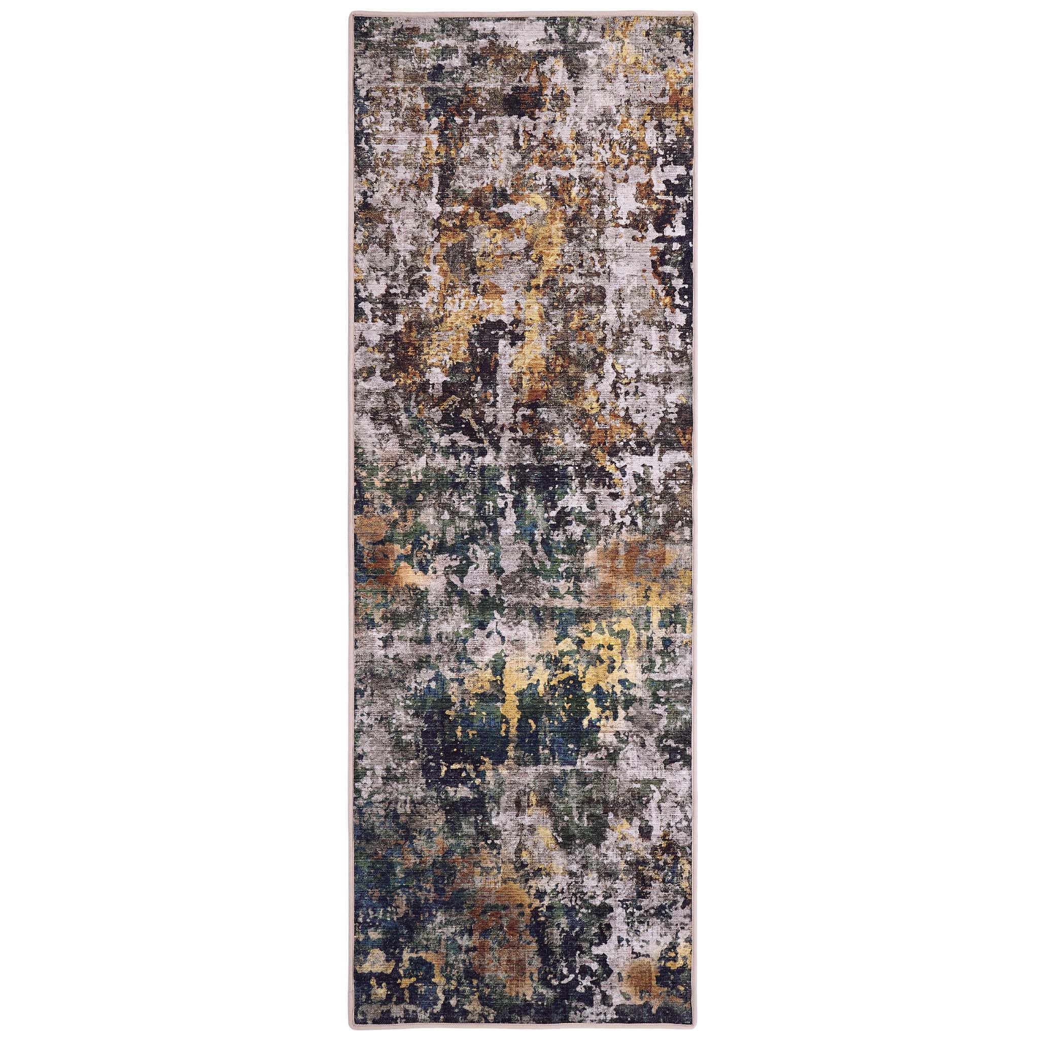 Raft Texture Natural Runner - 100% recycled content runner featuring a textured design in multi.