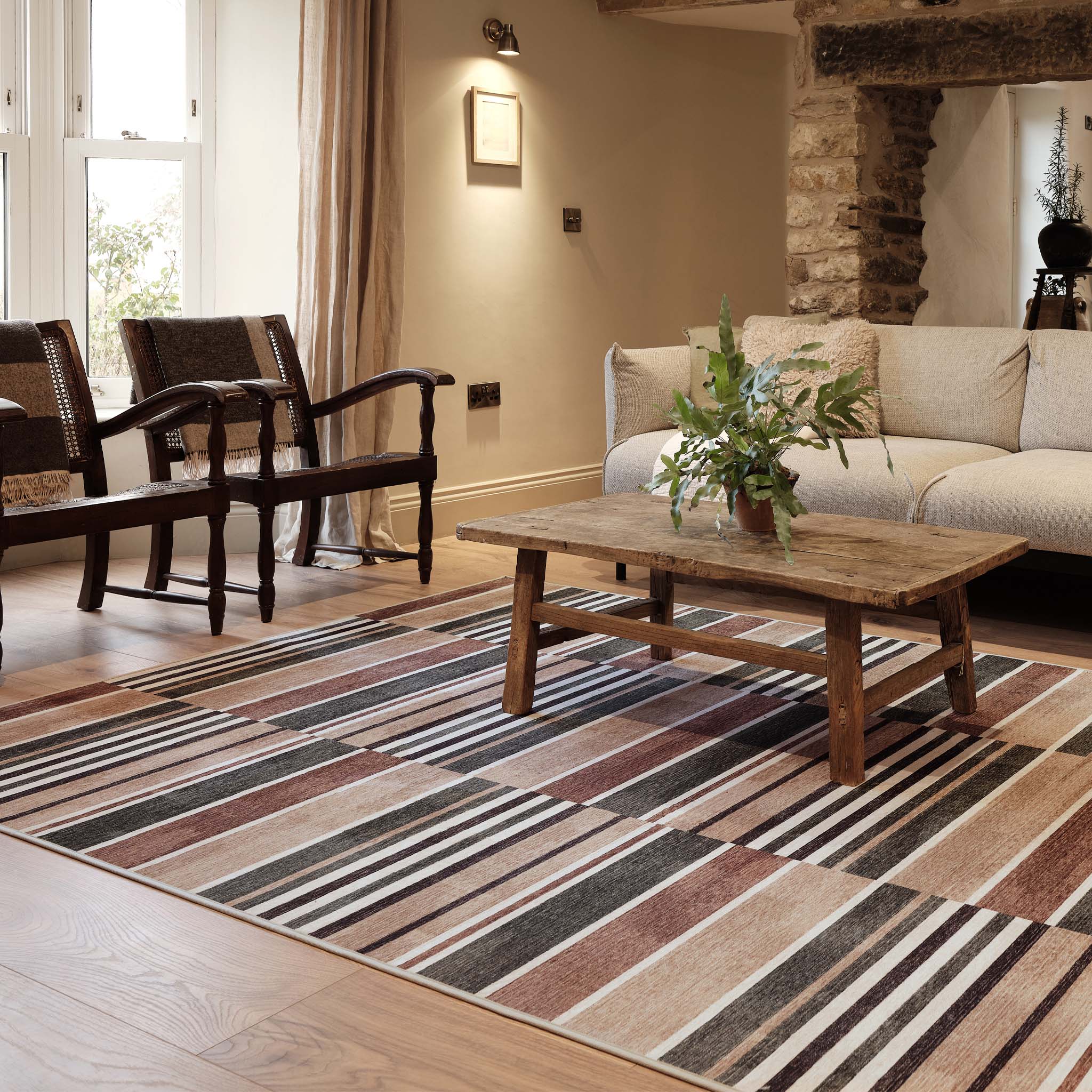 Hug Rug Eco-Washable Savanna Stripe