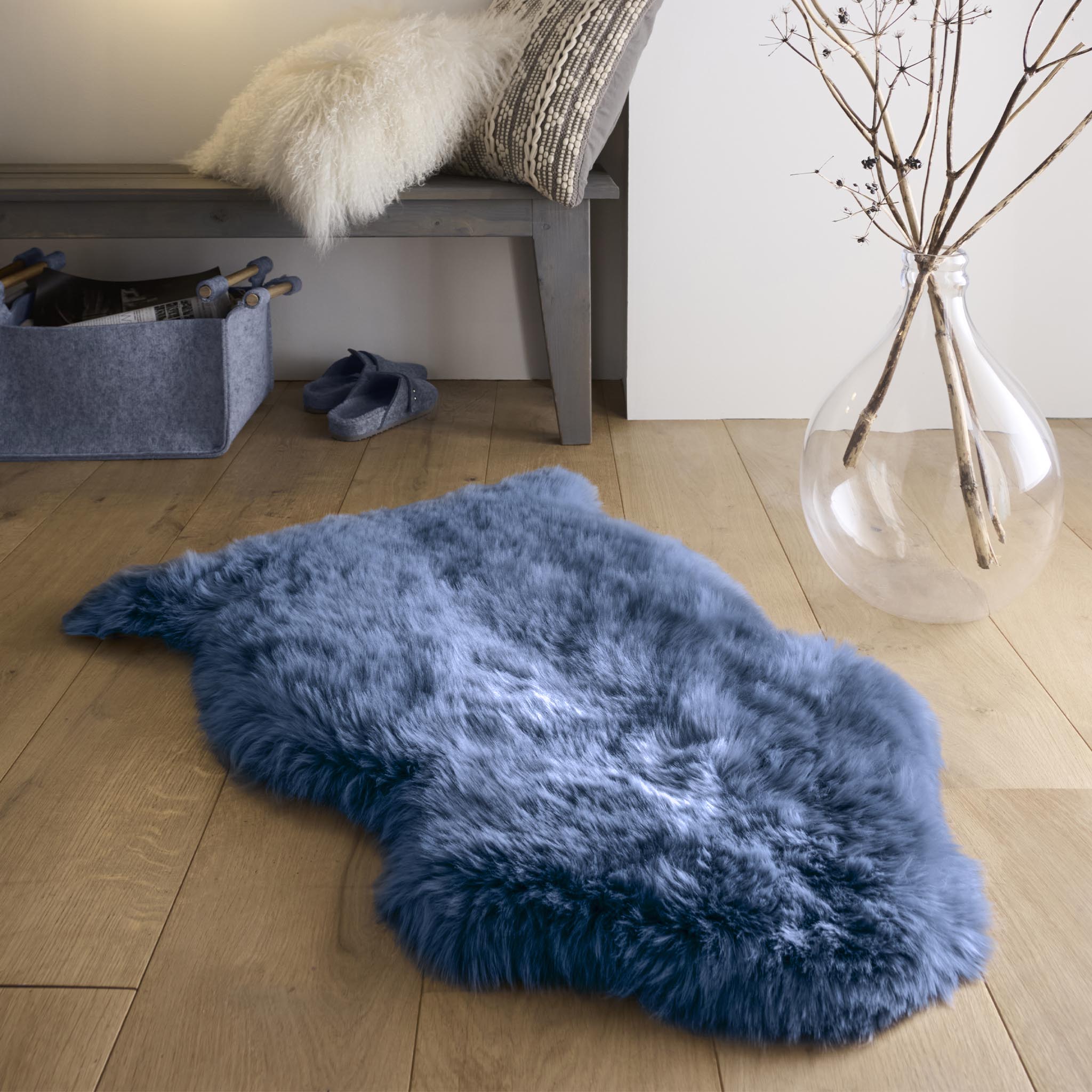 Origins Genuine Sheepskin Navy