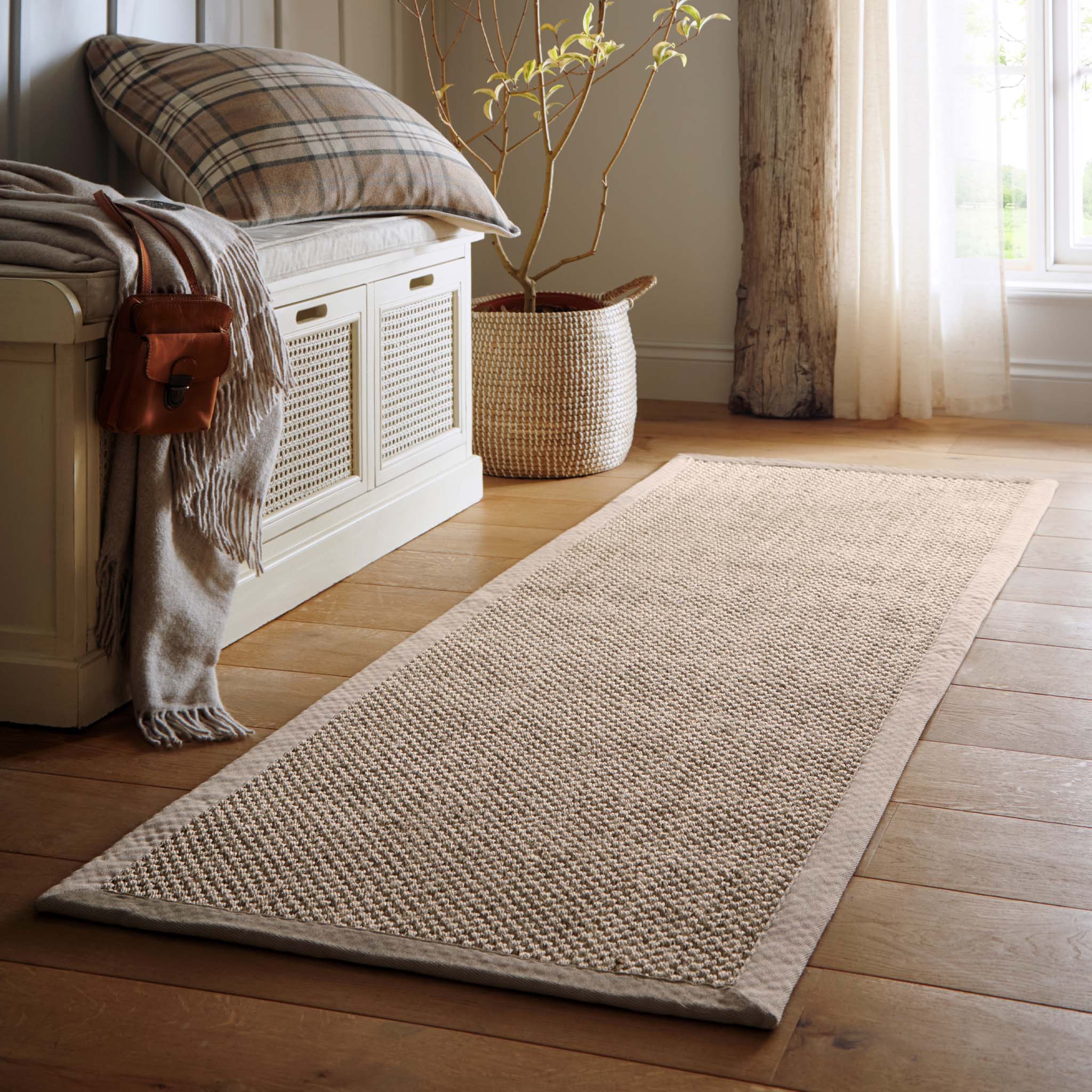 Origins Sisal Light Beige with Sand Border