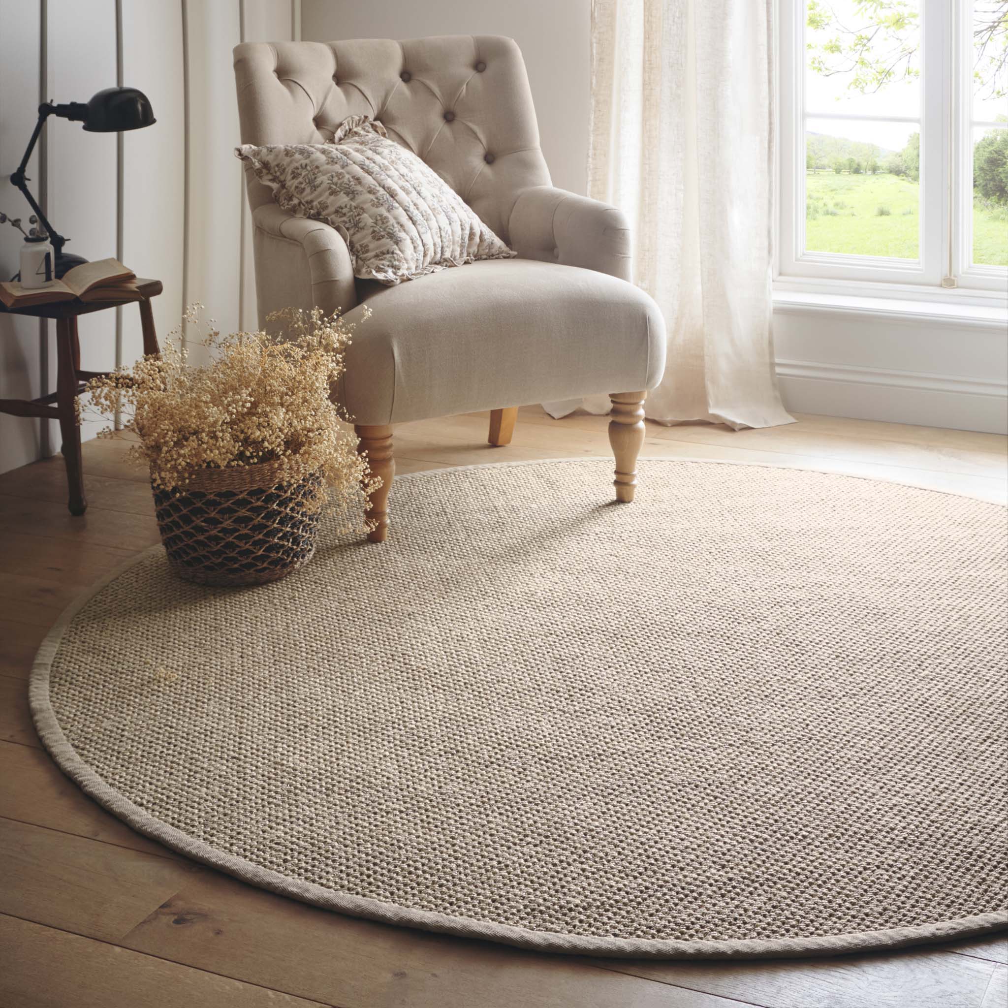 Origins Sisal Light Beige with Sand Border