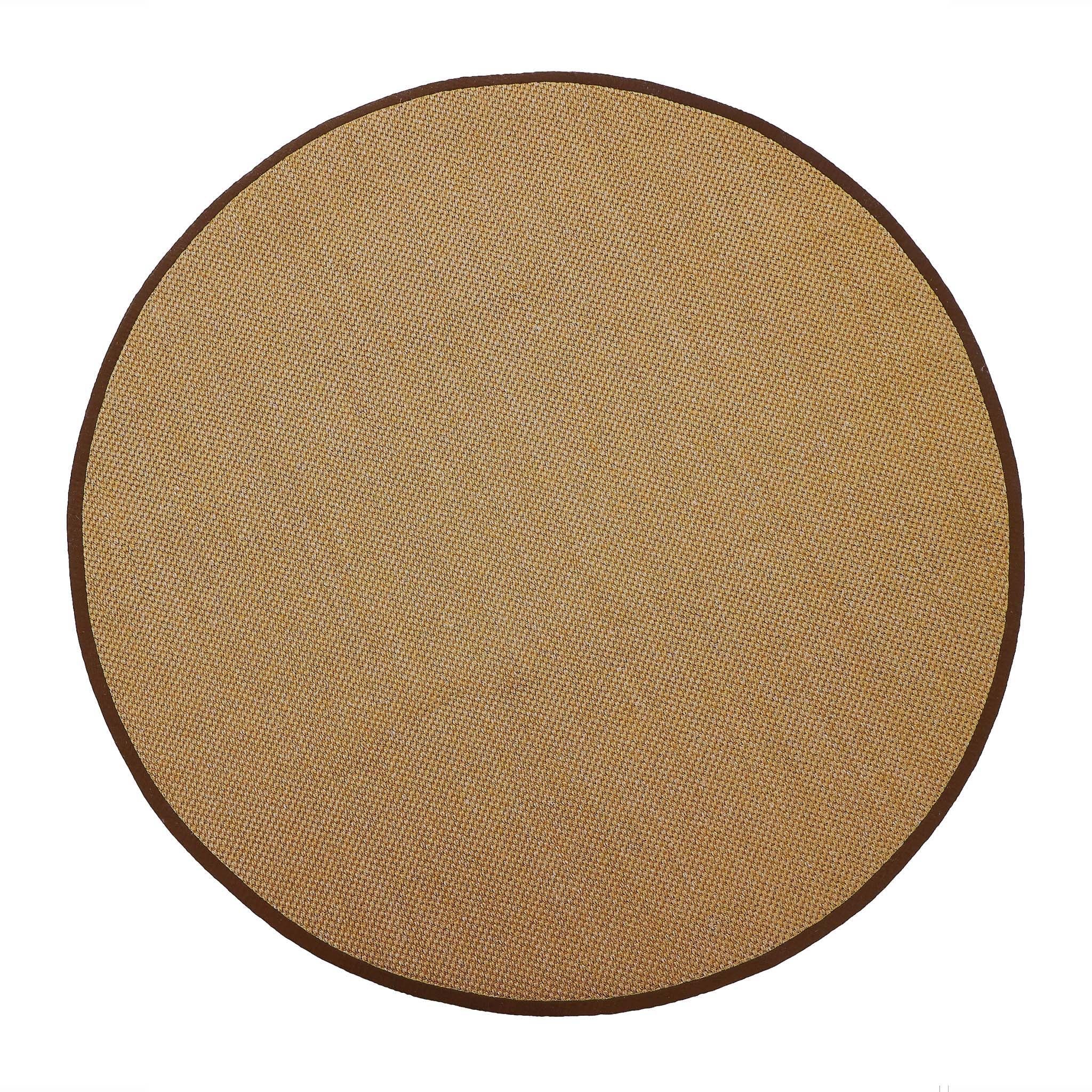 Origins Sisal Warm Natural with Dark Brown Border