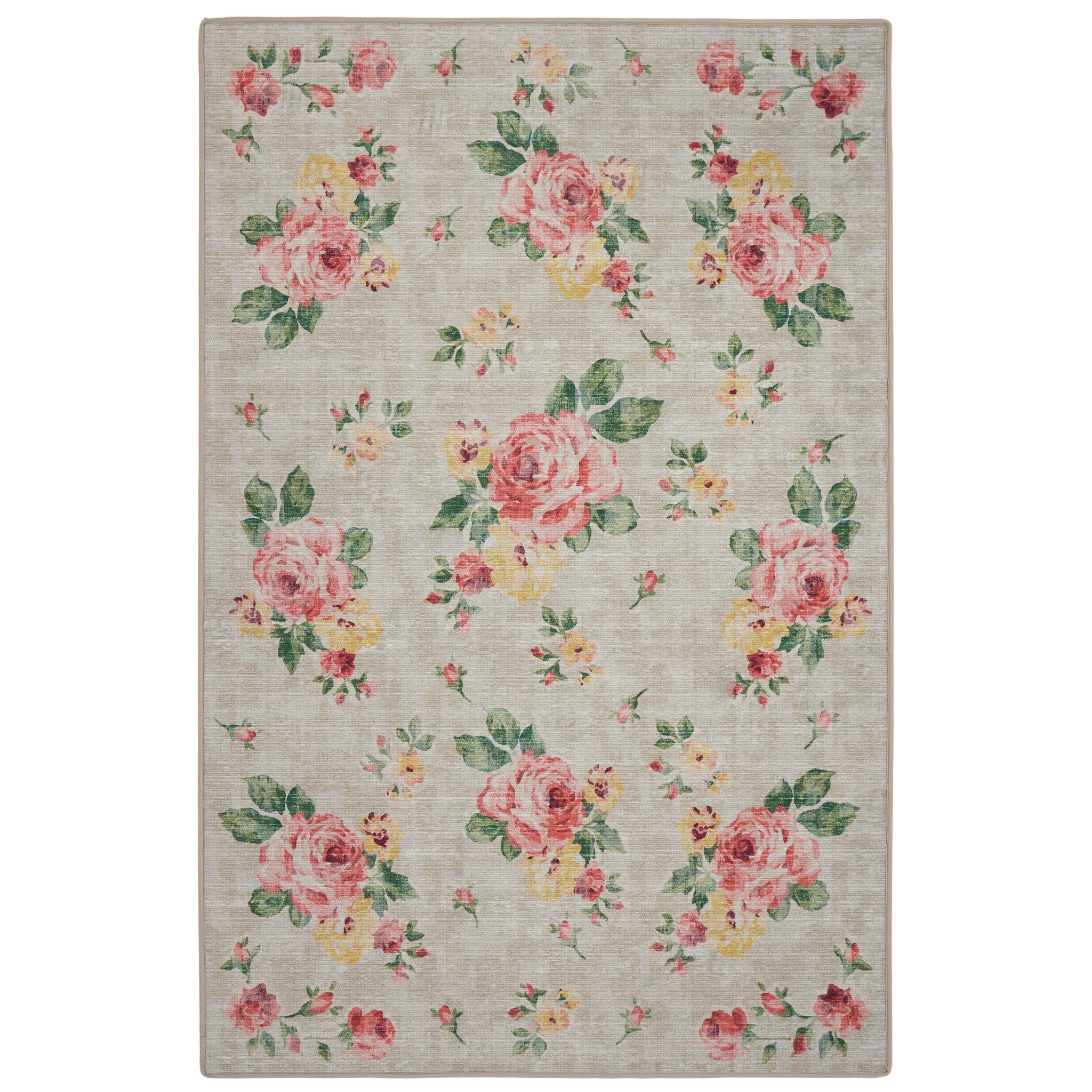 Hug Rug Eco-Washable Vintage Rose Natural