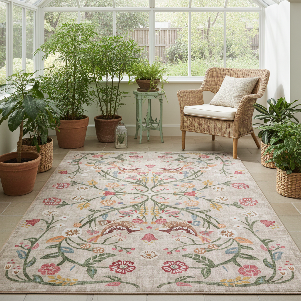 Hug Rug Eco-Washable Heritage Garden